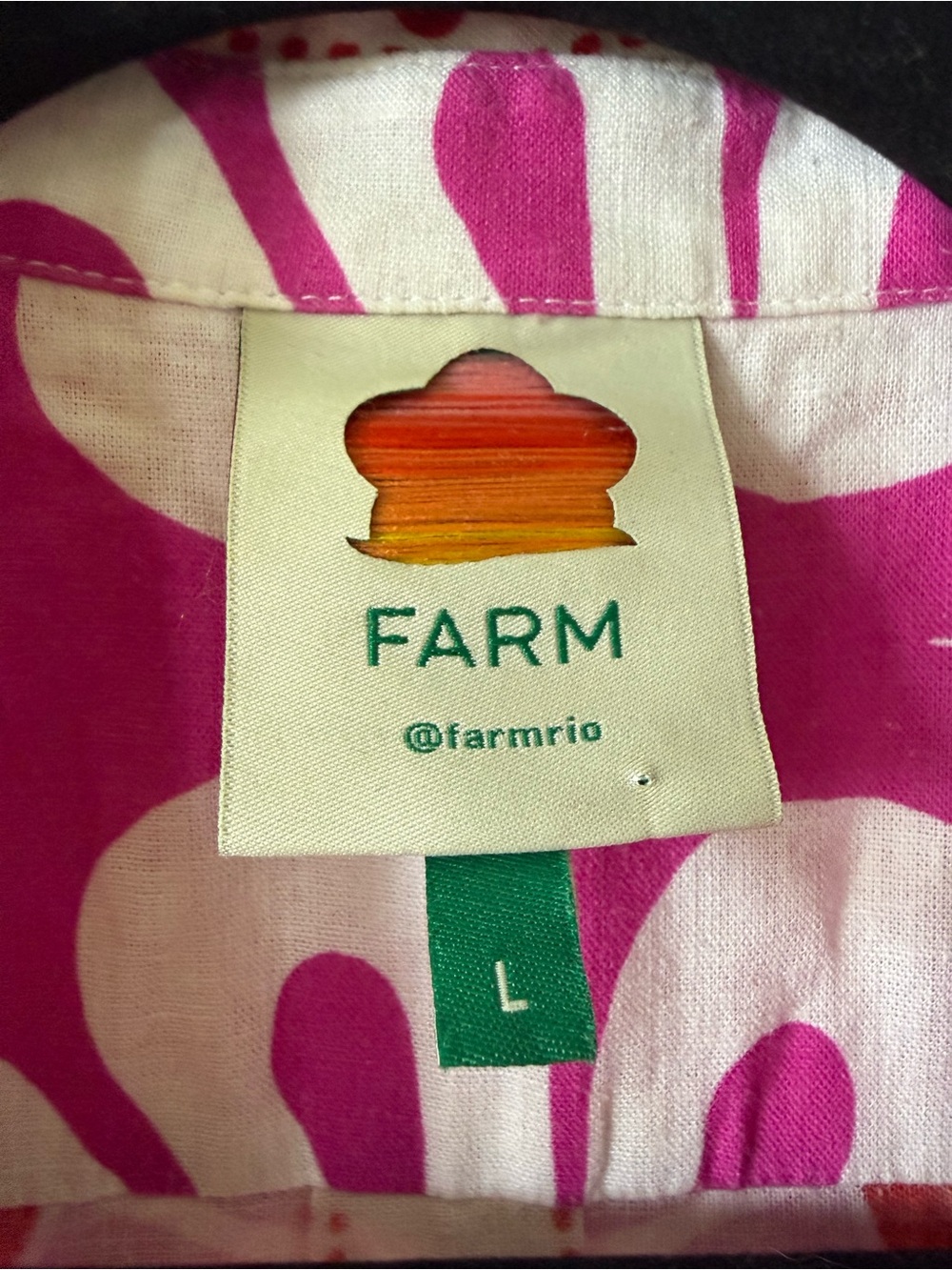 FARM Rio Pink, Red & White Floral Button-Front Jacket - Picture 4 of 6
